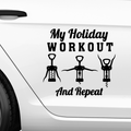 Holiday Workout Aufkleber - Beispielansicht