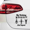 Holiday Workout Aufkleber - Beispielansicht
