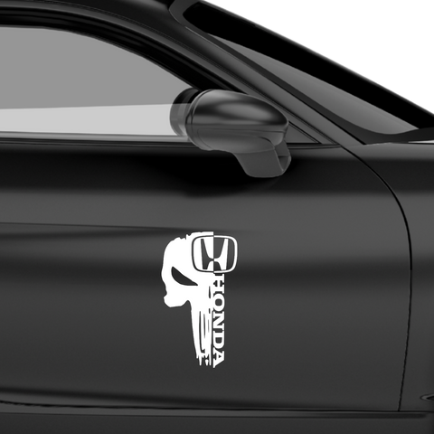 Honda Skull Abstrakt Aufkleber - Beispielansicht