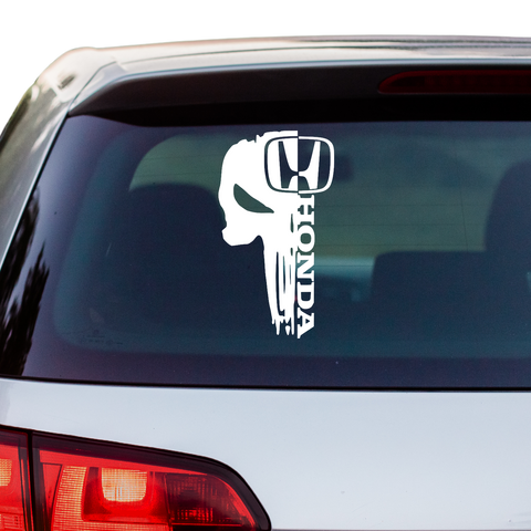 Honda Skull Abstrakt Aufkleber - Beispielansicht
