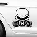 Honda Totenkopf Aufkleber - Beispielansicht