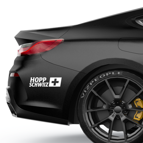 Hopp Schwiiz Aufkleber - Beispielansicht