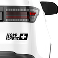 Hopp Schwiiz Aufkleber - Beispielansicht