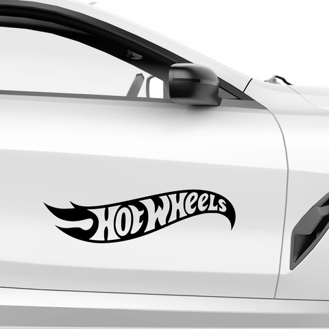Hot Wheels Logo Aufkleber - Beispielansicht
