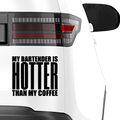 Hotter than my Coffee Aufkleber - Beispielansicht