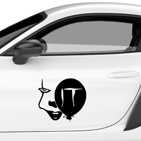 IT Clown Pennywise Aufkleber - Beispielansicht