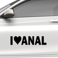 I Love Anal Aufkleber - Beispielansicht