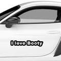 I Love Booty Aufkleber - Beispielansicht