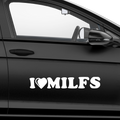 I Love Milfs Aufkleber - Beispielansicht