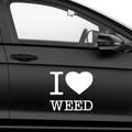 I Love Weed Aufkleber1 - Beispielansicht