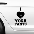 I Love Yoga Pants Aufkleber - Beispielansicht