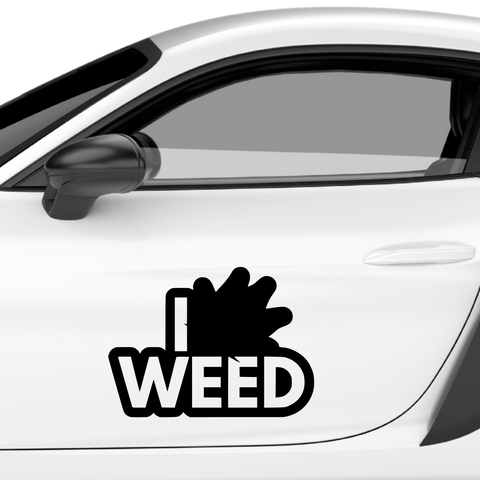 I Need Weed Aufkleber - Beispielansicht