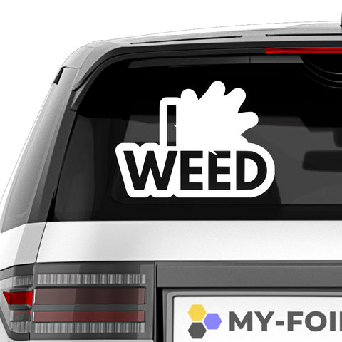 I Need Weed Aufkleber - Beispielansicht