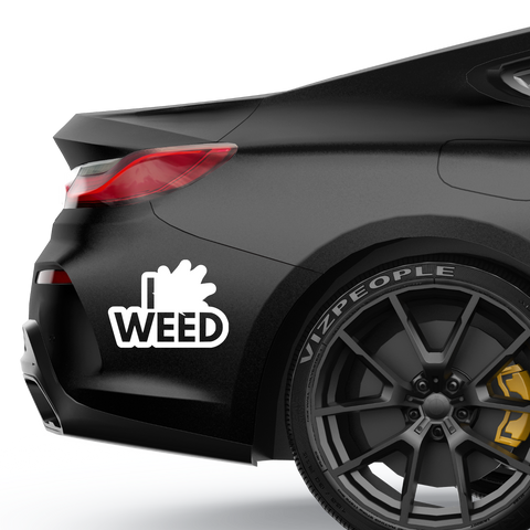 I Need Weed Aufkleber - Beispielansicht