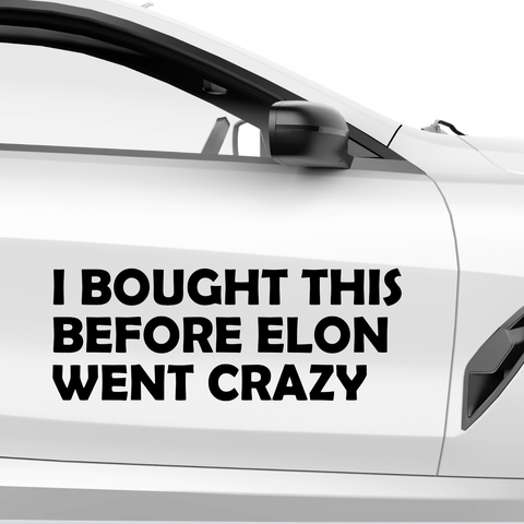 I bought this before elon went crazy Aufkleber - Beispielansicht