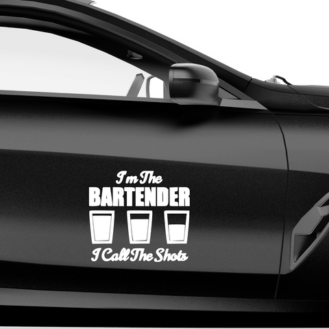I call the Shots Aufkleber - Beispielansicht