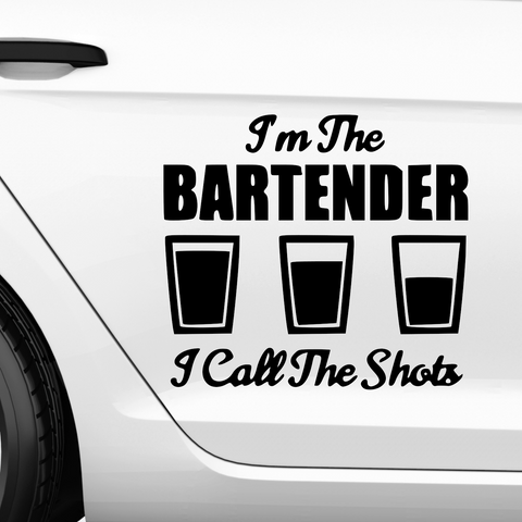 I call the Shots Aufkleber - Beispielansicht