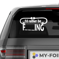 I'd rather be Aufkleber - Beispielansicht