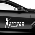 I'd rather be FishING Aufkleber - Beispielansicht
