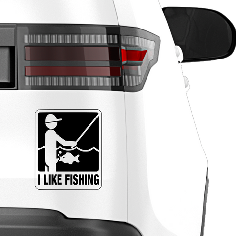I like fishing Aufkleber - Beispielansicht