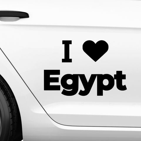 I love Agypten Aufkleber 2 - Beispielansicht