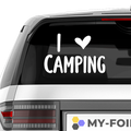I love camping Aufkleber - Beispielansicht