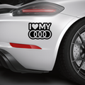 I love my Audi Aufkleber - Beispielansicht