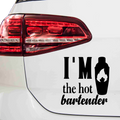 I'm the hot Bartender Aufkleber - Beispielansicht