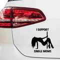 I support single moms Aufkleber.2 - Beispielansicht