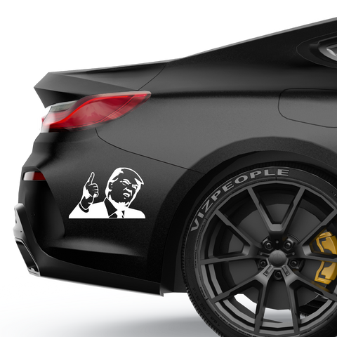 Ich hab immer recht Trump Aufkleber - Beispielansicht