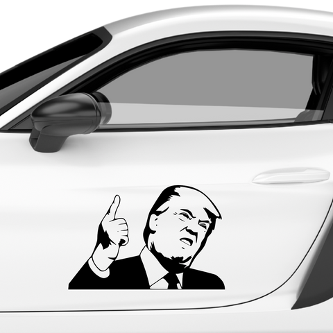 Ich hab immer recht Trump Aufkleber - Beispielansicht