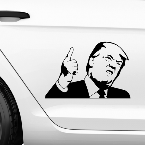 Ich hab immer recht Trump Aufkleber - Beispielansicht