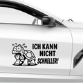 Ich kann nicht schneller Aufkleber - Beispielansicht