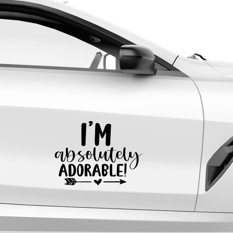 Im absolutely adorable Aufkleber - Beispielansicht