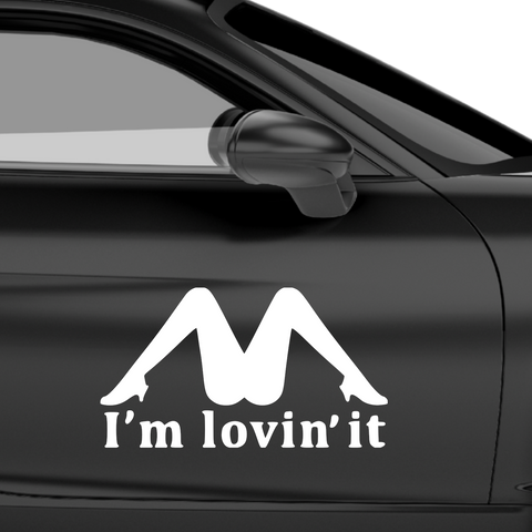 Im lovin' it Aufkleber - Beispielansicht