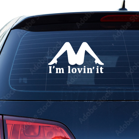 Im lovin' it Aufkleber - Beispielansicht