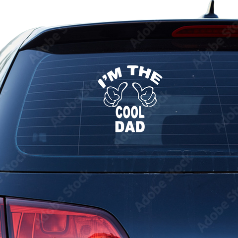 Im the cool Dad Aufkleber - Beispielansicht