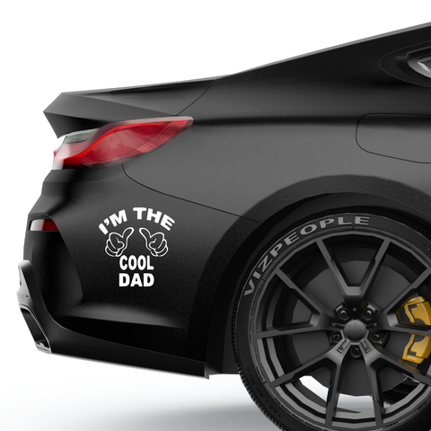 Im the cool Dad Aufkleber - Beispielansicht