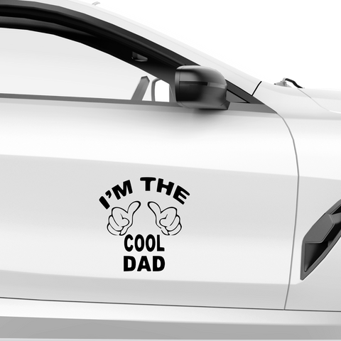 Im the cool Dad Aufkleber - Beispielansicht