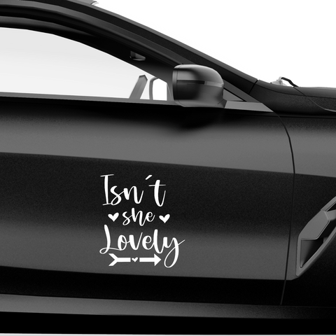 Isnt she lovely Aufkleber - Beispielansicht
