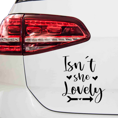 Isnt she lovely Aufkleber - Beispielansicht