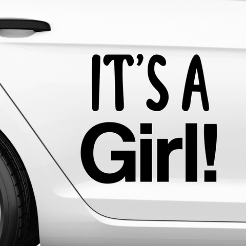Its a Girl Aufkleber - Beispielansicht