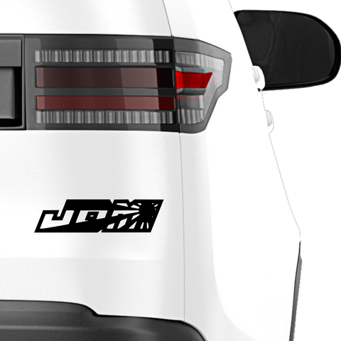 JDM Logo Abstrakt Aufkleber - Beispielansicht