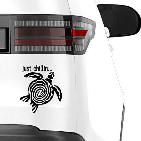Just chillin Aufkleber - Beispielansicht