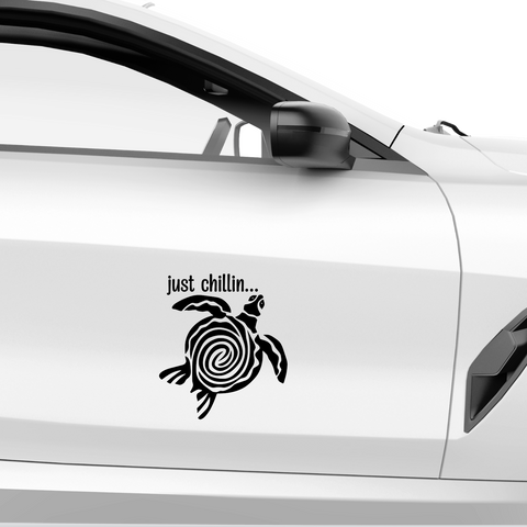 Just chillin Aufkleber - Beispielansicht
