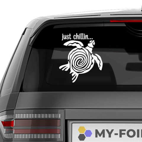 Just chillin Aufkleber - Beispielansicht