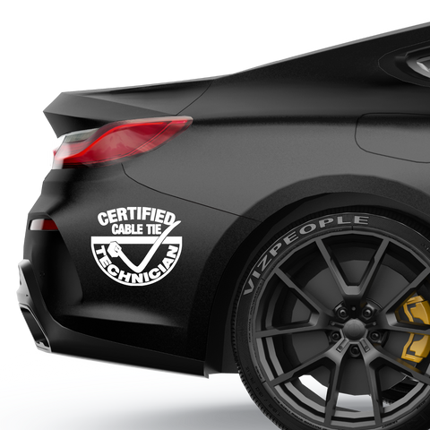 Kabelbinder Technician Aufkleber - Beispielansicht