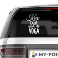 Keep Calm and do Yoga Aufkleber - Beispielansicht