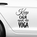 Keep Calm and do Yoga Aufkleber - Beispielansicht