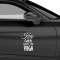 Keep Calm and do Yoga Aufkleber - Beispielansicht